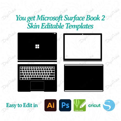 Unleash the Elegance of Your Microsoft Surface Book 2 with Our Premium Skin Collection!