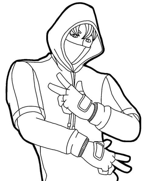 Skin Fortnite Coloring Pages