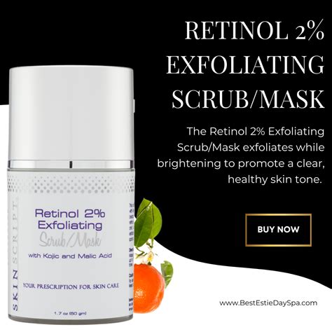 Reveal Radiant Skin with Skin Script's Retinol Scrub: The Ultimate Exfoliating Treatment for a Flawless Glow
