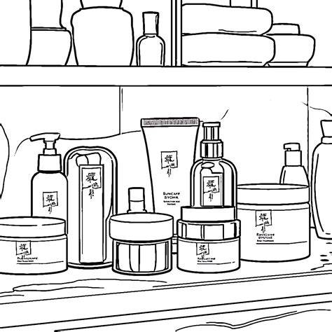 Skincare Coloring Pages