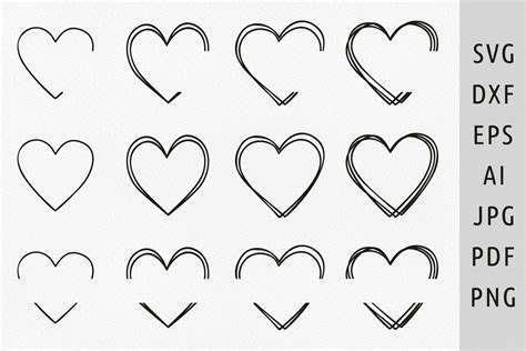 Get Your Heart Racing with Our Skinny Heart Svg - Elevating Your Design Game!