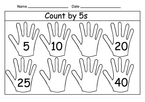 Skip Counting By 5 Worksheet