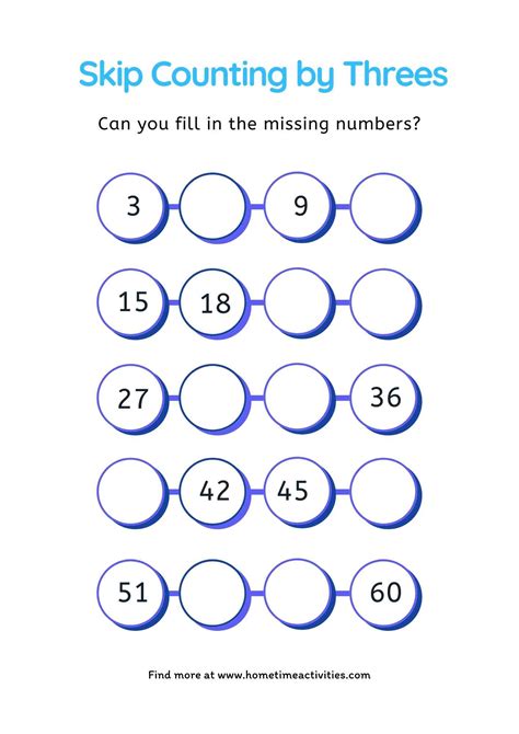 Skip Counting Printables Free