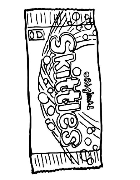 Skittles Coloring Page