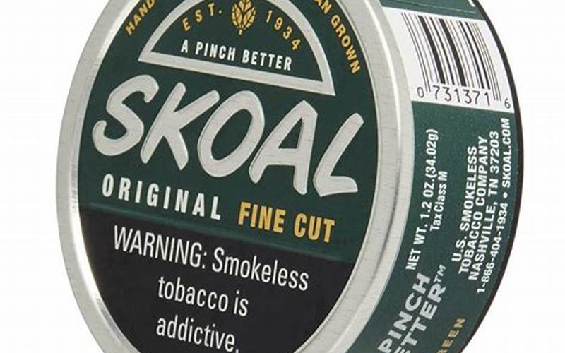 Skoal Original Fine Cut Bottom Line