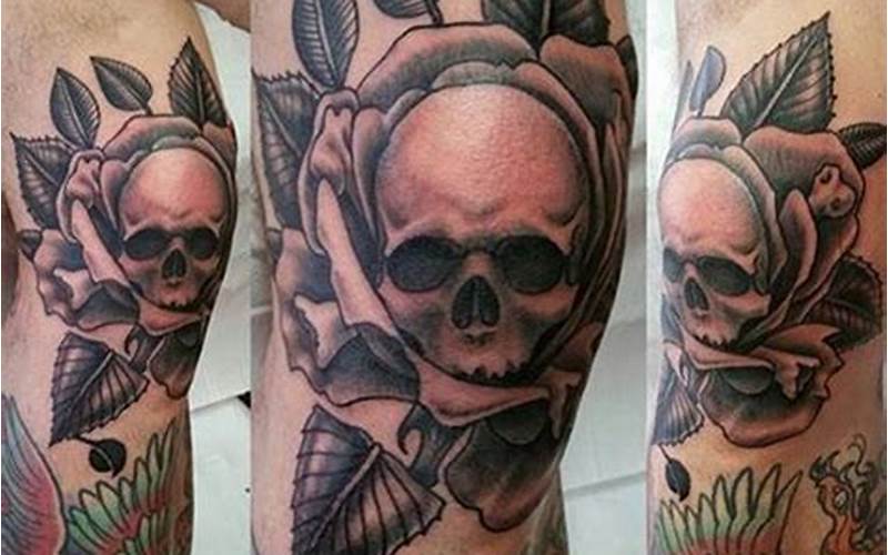 Skull Tattoo Above Knee