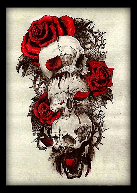 Top 81 Best Skull and Rose Tattoo Ideas [2020