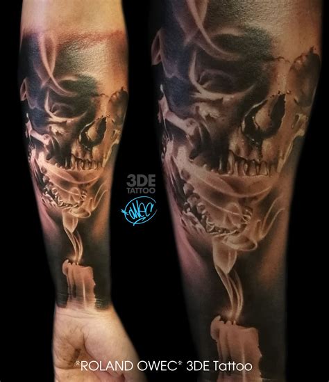 Skull Candle Tattoo