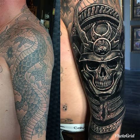 Skull Cover Up Tattoos