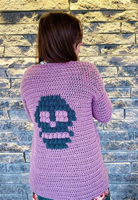 Skull Crochet Cardigan