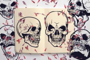 Download Skull Cut Files Pack with 10 Items For Crafts