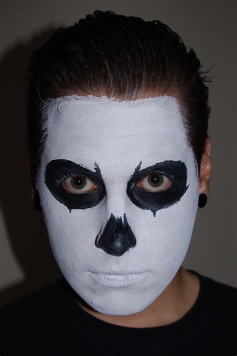 Skull Face Paint with Makeup