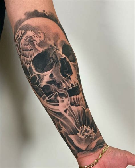 Skull Forearm Tattoo