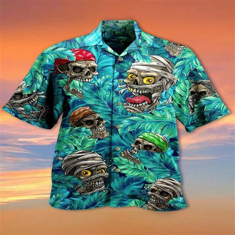 Get Summer-Ready with the Latest Skull Hawaiian Shirts!