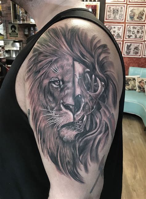 Skull Lion Tattoo