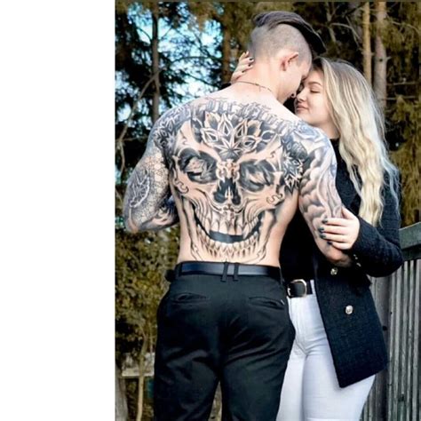 Skull Tattoo On The Back