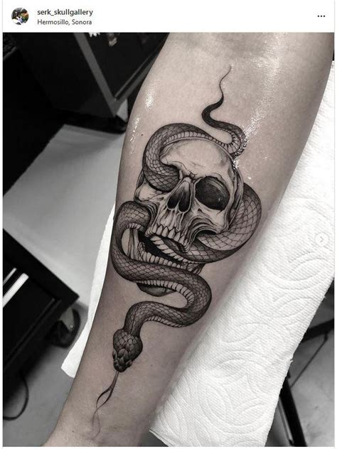 Skull Tattoo Snake