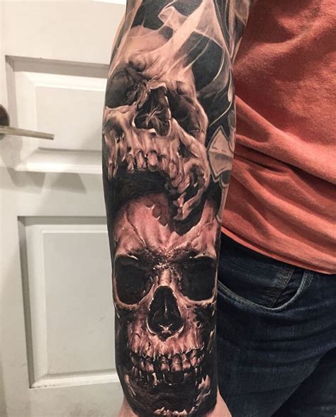 Skull Tattoos For Arm