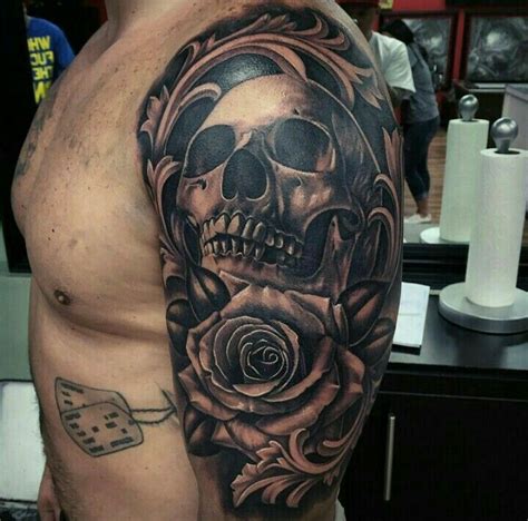 Skull and Roses Tattoo Sleeve Best Tattoo Ideas Gallery