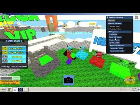 SkyWars Roblox Script Infinite - Jump, No Anticheat, Free Mega And 