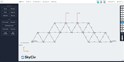 Skyciv Truss Calculator