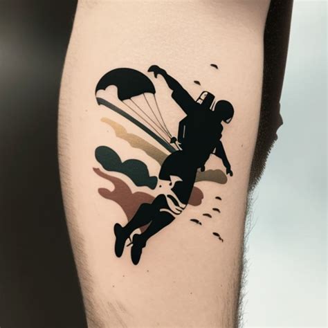 Skydiving to The Pyramids of Giza Tattoo Done by