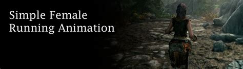 Experience the Graceful Movement: Skyrim Special Edition's Female Running Animation