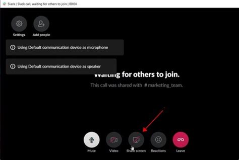 Slack Screen Sharing topic troubleshoot