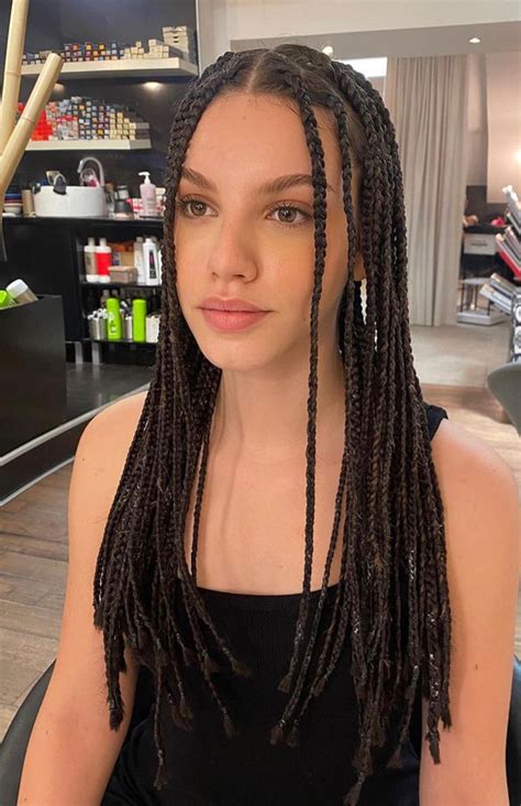 Sleek and Chic Small Box Braids