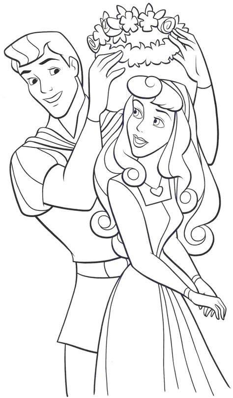 Sleeping Beauty Printable Coloring Pages