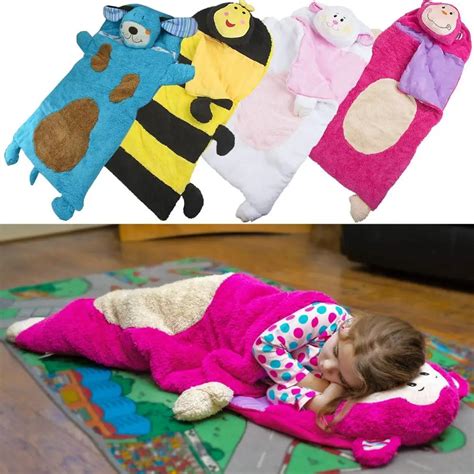 Get Cozy and Cute with our Animal Head Sleeping Bags - Perfect for Kids Camping Adventures!