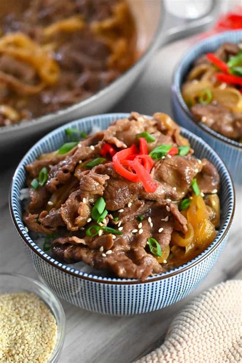 thinly sliced beef for gyudon