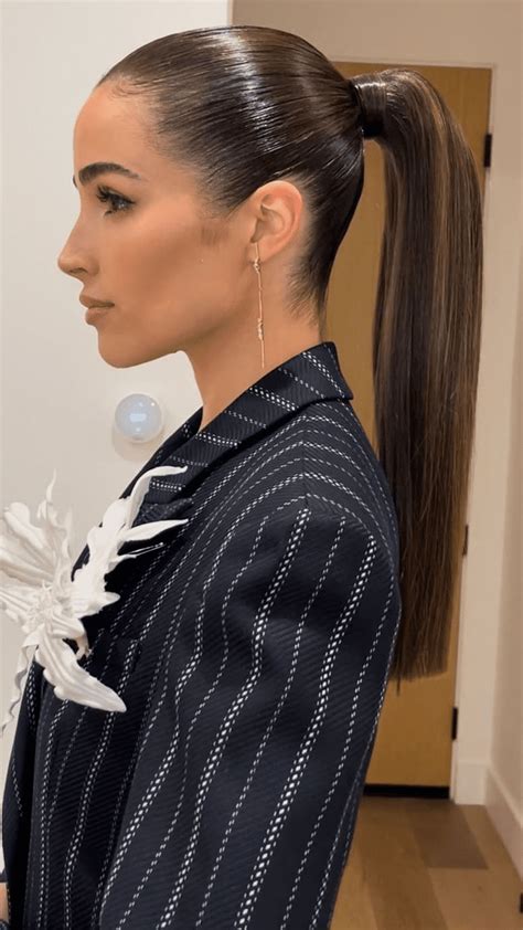 Slicked-Back Ponytail