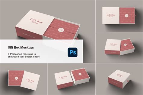Slide Gift Box Psd Mockups • Psd Mockups