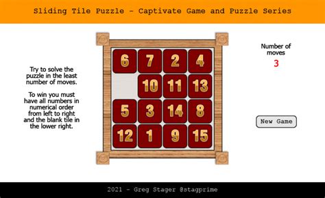 Sliding Tile Game