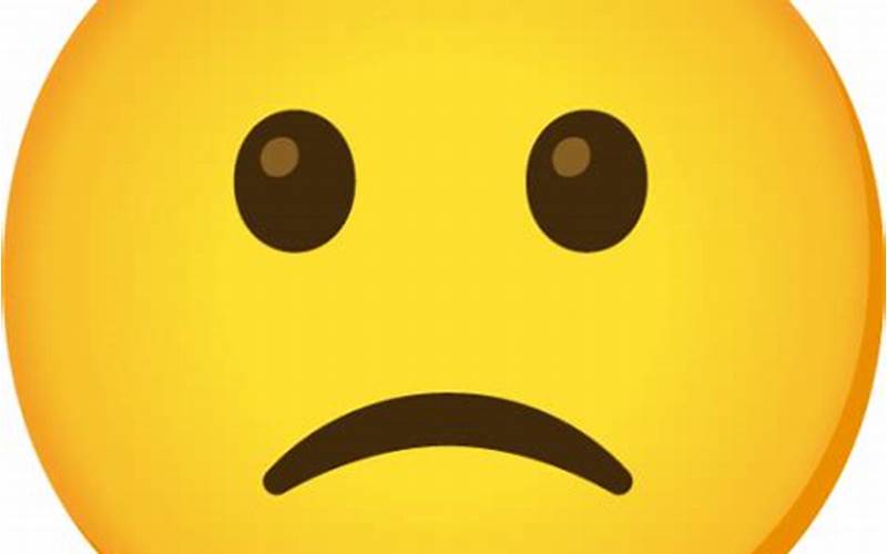 Slightly Frowning Face Emoji