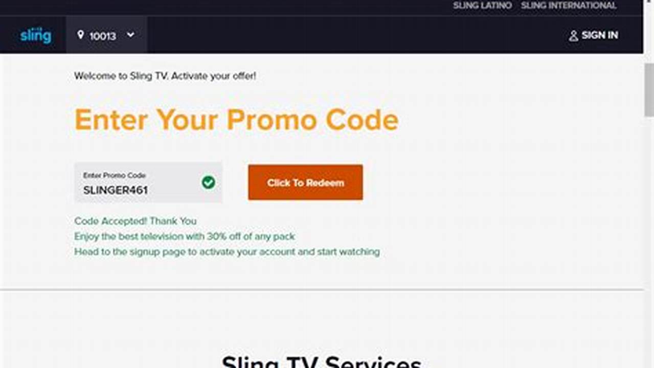Sling Coupon Code 2024