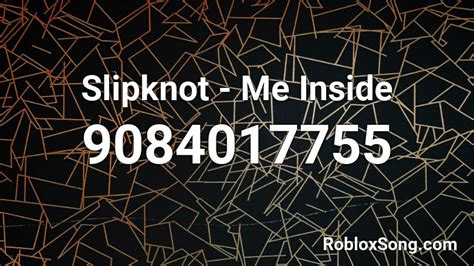 Slipknot Roblox ID