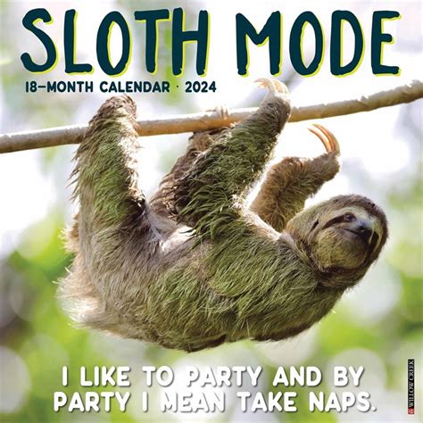 Sloths Calendar 2020 Pet Prints Inc.