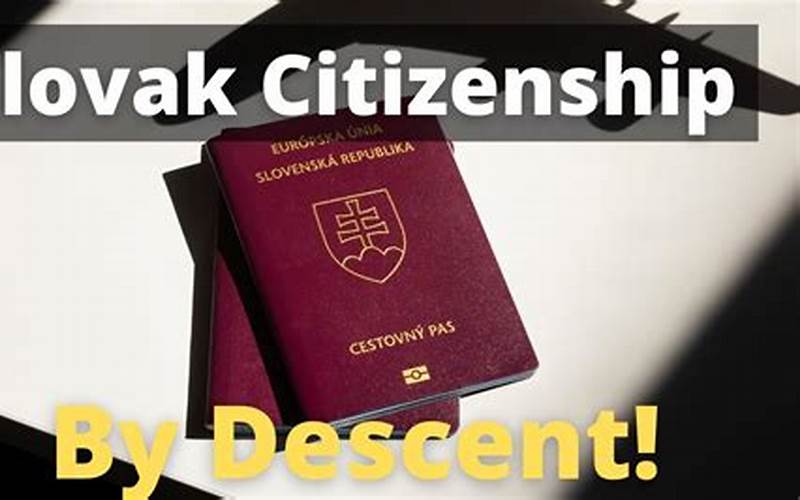 Slovak Citizenship by Descent: How to Obtain Slovak Citizenship?