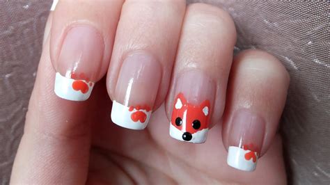Sly and Chic Fox Nail Design