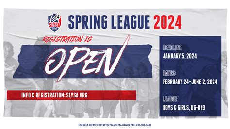 Slysa Spring 2024 Schedule - fall time change 2023