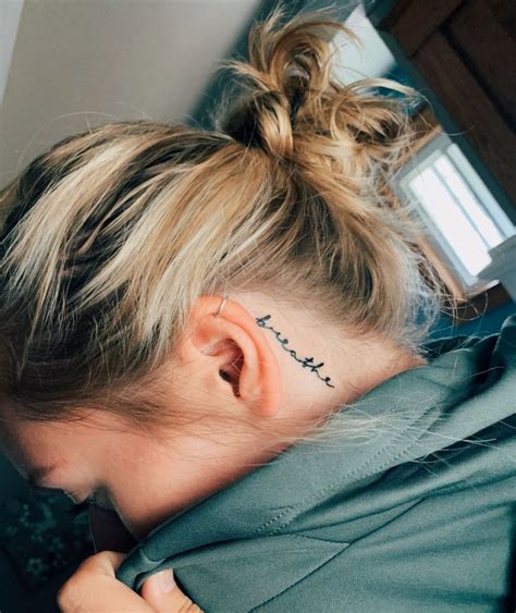 Tattoo Tattoo behind the ear, Tattoo behind ear, Behind