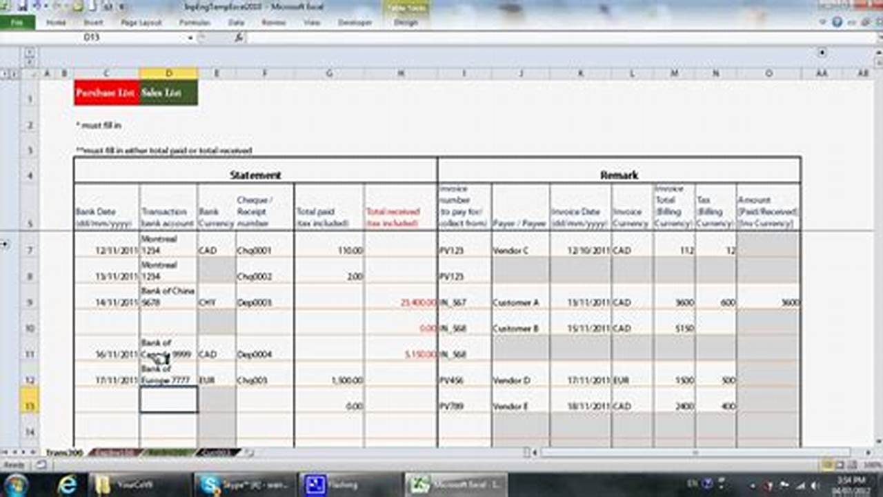 Small Business Bookkeeping Excel Template: A Comprehensive Guide