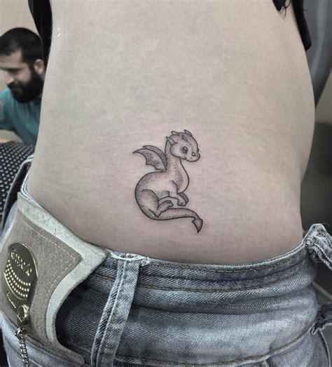Done small dragon tattoo by Tanadol bttattoo 