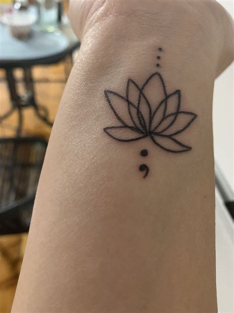 Simple Tiny Wrist Lotus Tattoo simpletattoo tinytattoo
