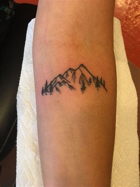 Little mountains tattoo Camping tattoo, Small mountain