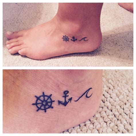 50+ Simple Nautical Tattoos for Guys (2019) Star Compass