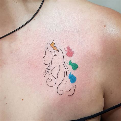 80+ Tiny Disney Princess Tattoos For Fans of Fairy Tales