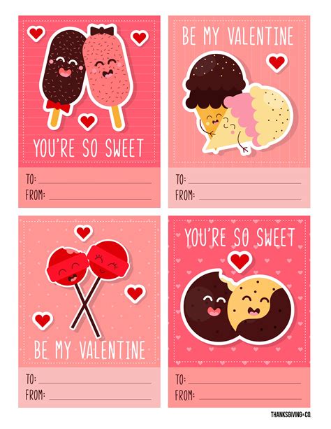 Small Printable Valentines Cards